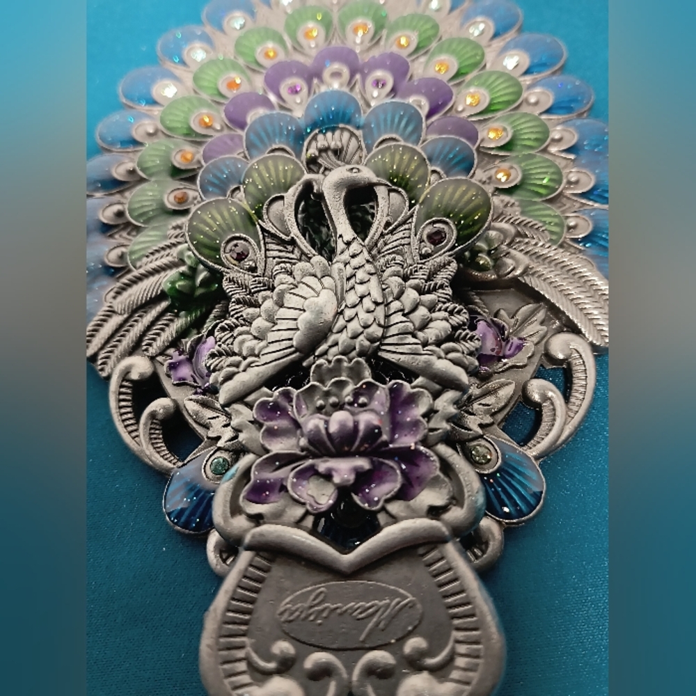 Vintage Foldable Maniya Peacock Mirror - Picture 11 of 16